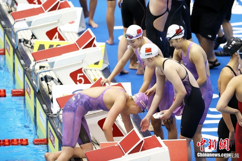 福冈游泳世锦赛：中国队摘得女子4x200米自由泳接力铜牌