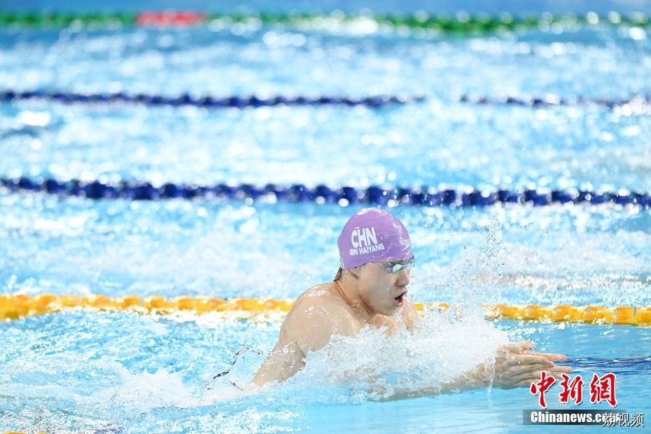 成都大运会覃海洋获成都大运会游泳男子100米蛙泳金牌