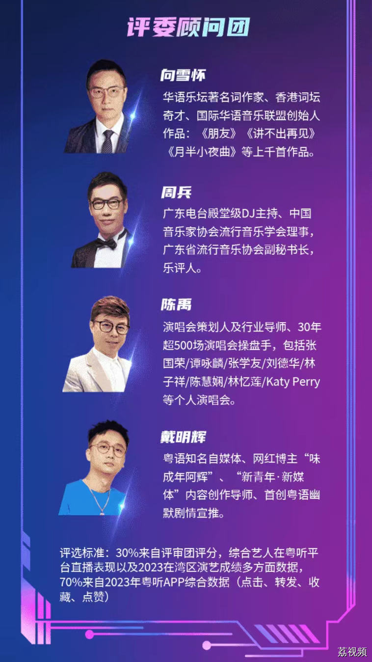 速抢！首届粤听声势榜颁奖音乐会门票，力撑湾区“声”偶像