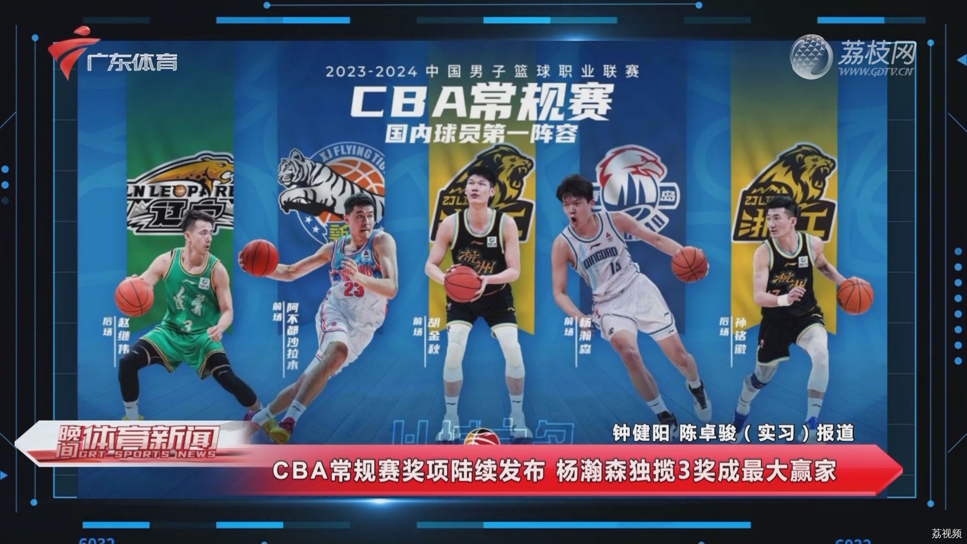 CBA常规赛奖项陆续发布 杨瀚森独揽3奖成最大赢家