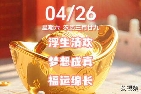 今天是4月26日，星期六