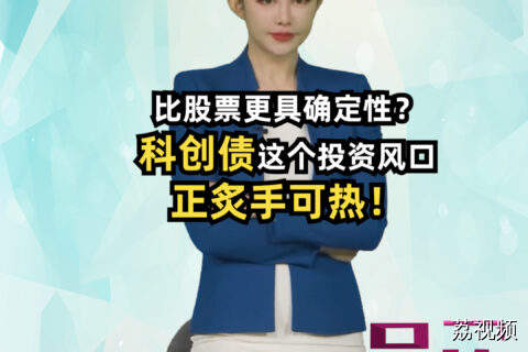 比股票更具确定性？科创债这个投资风口正炙手可热！#吴荻说