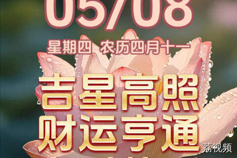 今天是5月8日，星期四
