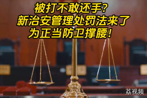 被打不敢还手？新治安法为你的防卫权“站台”