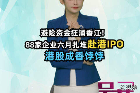 88家企业六月扎堆赴港IPO，港股成香饽饽 #吴荻说