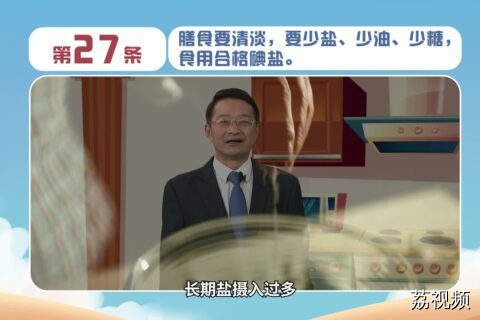 健康素养66条：第27条 膳食要清淡，要少盐、少油、少糖，食用合格碘盐。