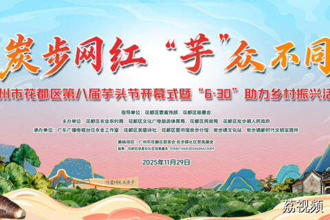 炭步网红，“芋”众不同——广州市花都区第八届芋头节开幕式暨“6·30”助力乡村振兴活动