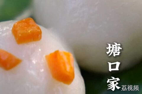 有些地方的青团会使用咸蛋黄和肉松做馅料，有些会使用花生，你更喜欢吃哪个呢？对了，你们觉得青团和艾糍是同个东西吗~#老广的味道 #纪录片 #家常菜